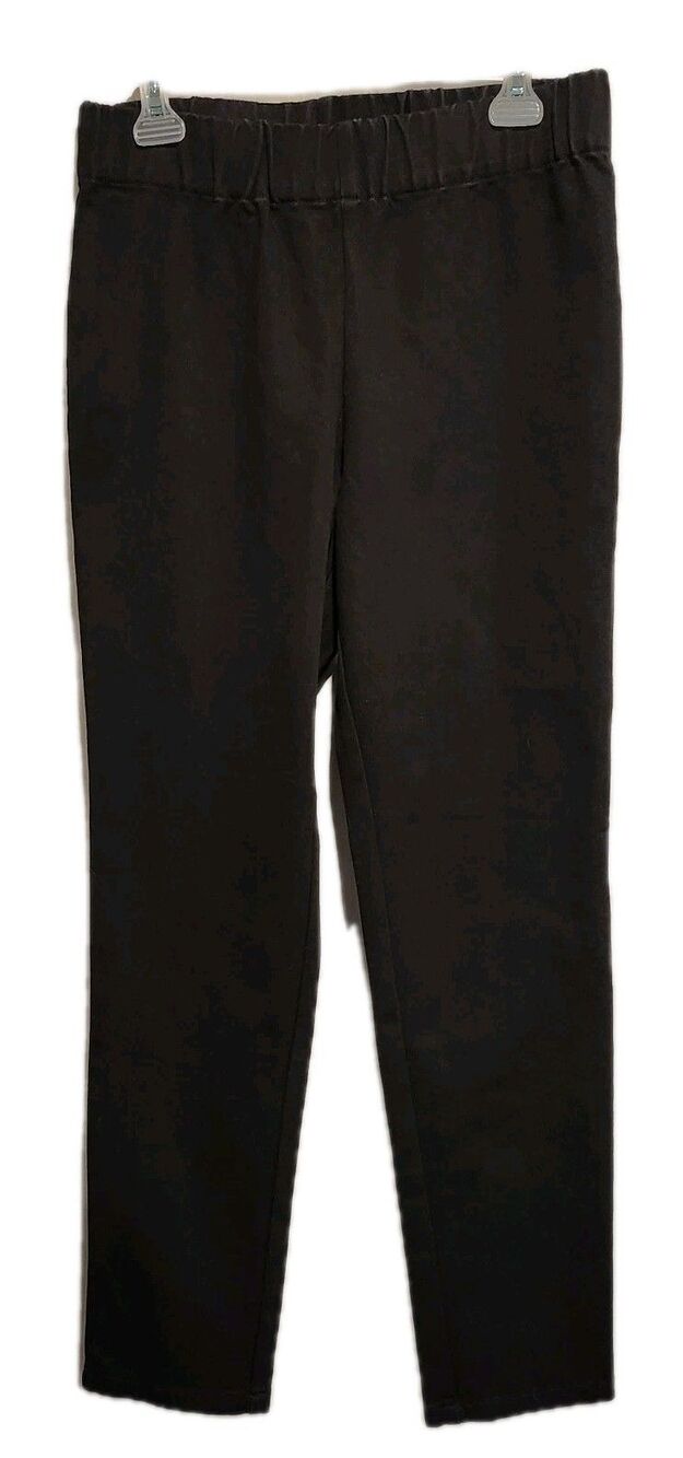 Soft Surroundings Elastic Waist Pull On Stretch Skinny Jegging Black Size Medium